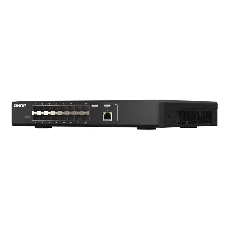 QNAP - Commutateur - Géré - 16 x 25 Gigabit SFP28 + 1 x 10 Gigabit Ethernet - Montable sur rack (QSW-M5216-1T)_1